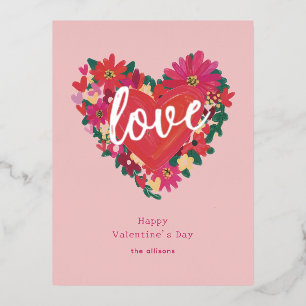 Waar de Liefde Personaliseert Valentijn Folie Feestdagen Briefkaart