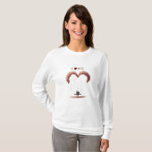 Waar de liefde zacht bloemblaadjes laat vallen tus t-shirt (Voorkant volledig)