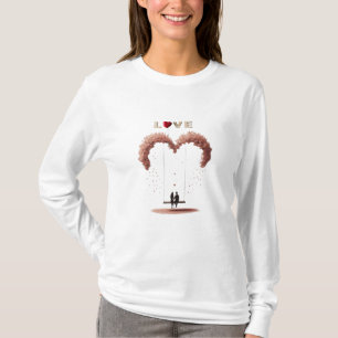 Waar de liefde zacht bloemblaadjes laat vallen tus t-shirt