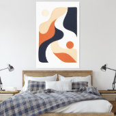 Waar de lijn zachter wordt canvas afdruk (Insitu (Slaapkamer))