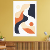 Waar de lijn zachter wordt canvas afdruk (Insitu (Woonkamer))