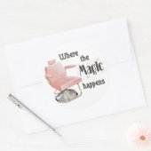 Waar de Magic Happens Hair Stylist Sticker (Envelop)