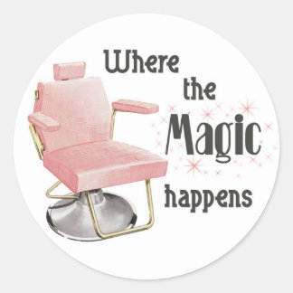 Waar de Magic Happens Hair Stylist Sticker