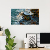 Waar de oceaan de Rocks ontmoet Poster (Thuiskantoor)