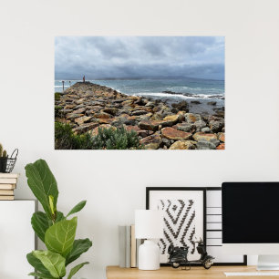 Waar de rotsen de zee ontmoeten – Bastion Point Poster