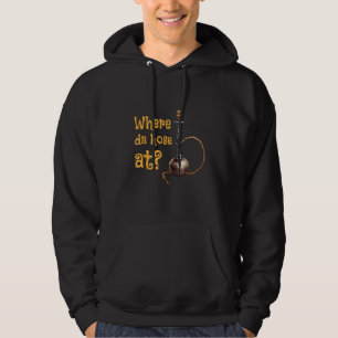 Waar de slang op de buishok van de lange pijp hoodie