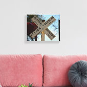 Waar de sporen naartoe leiden canvas afdruk (Insitu (Woonkamer))