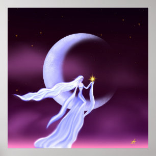 "Waar de sterren verblijven" door Estelle Asp Poster