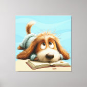 Waar de vloerdelen fluisteren canvas afdruk (Voorkant)