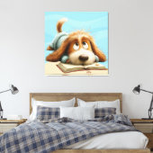 Waar de vloerdelen fluisteren canvas afdruk (Insitu (Slaapkamer))