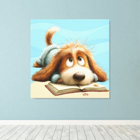 Waar de vloerdelen fluisteren canvas afdruk (Insitu (Houten vloer))