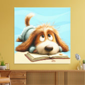 Waar de vloerdelen fluisteren canvas afdruk (Insitu (Woonkamer))