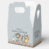 Waar de wilde dingen Baby shower zijn Bedankdoosjes (Geopend)