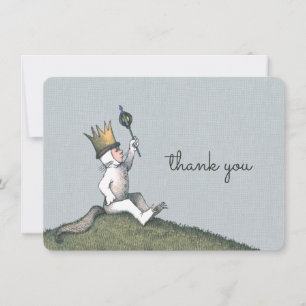 Waar de wilde dingen Baby shower zijn Dank u wel Bedankkaart