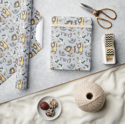 Waar de wilde dingen de tweede verjaardag zijn cadeaupapier (Crafts)