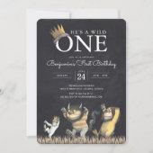 Waar de wilde dingen één dag chalkboard zijn kaart (Voorkant)