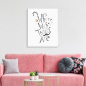 Waar de Wilde Dingen Grafisch Citaat zijn Canvas Afdruk (Insitu (Woonkamer))
