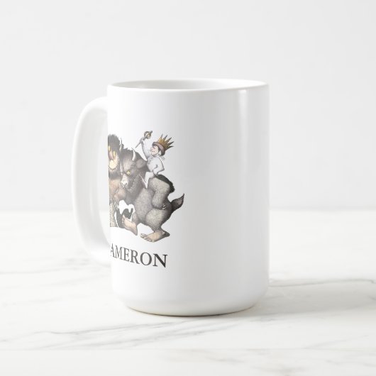 Waar de wilde dingen | Jouw namen toevoegen Koffiemok (Voorkant links)