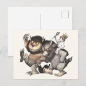 Waar de wilde dingen karakters zijn briefkaart (Voorkant / Achterkant)