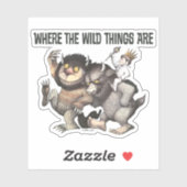 Waar de wilde dingen karakters zijn sticker (Vel)