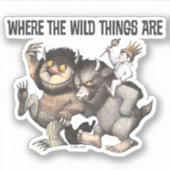 Waar de wilde dingen karakters zijn sticker (Voorkant)