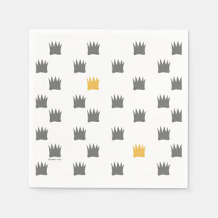 Waar de wilde dingen kroonpatroon zijn servet