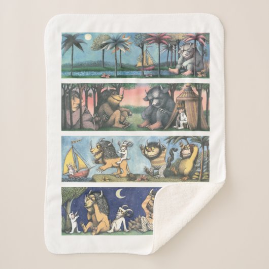 Waar de wilde dingen scènes zijn sherpa deken (Voorkant)