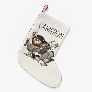 Waar de Wilde Dingen Voeg je naam toe Kleine Kerstsok