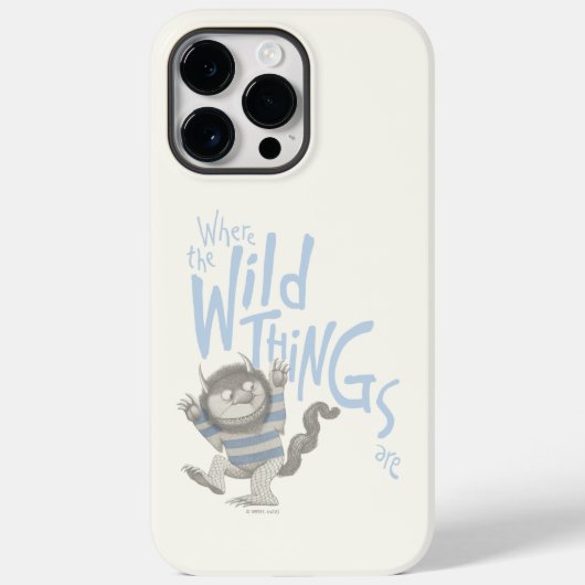 Waar de wilde dingen worden genoteerd - blauw Case-Mate iPhone case (Achterkant)