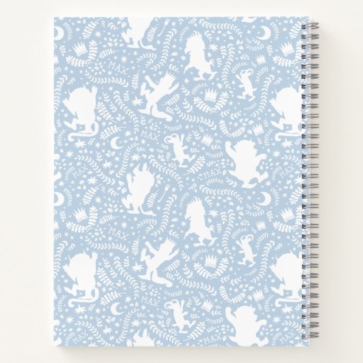 Waar de wilde dingen worden genoteerd - blauw notitieboek (Achterkant)