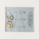 Waar de Wilde Dingen Zijn - 1e verjaardagsmijlpaal Wandkleed (Voorkant (horizontaal))