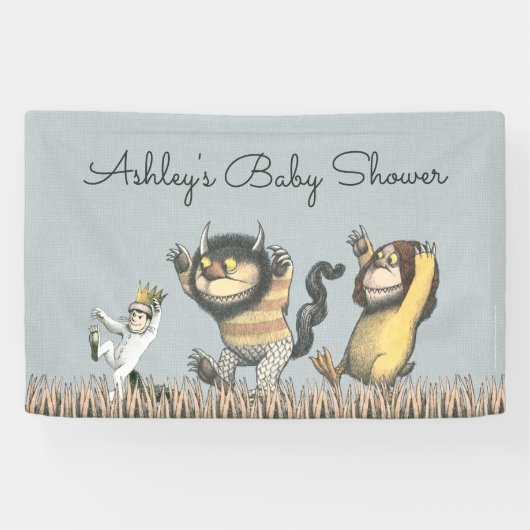 Waar de Wilde Dingen Zijn Baby Shower Banner (Horizontaal)