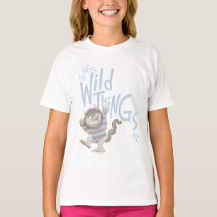Waar de Wilde Dingen Zijn Citaat - Blauw T-shirt