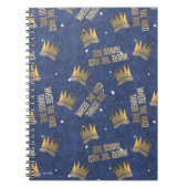 Waar de wilde dingen zijn kroon en sterren patroon notitieboek (Voorkant)