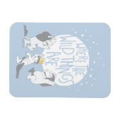 Waar de wilde dingen zijn | maan en sterren magneet (Horizontaal)