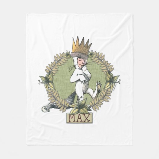 Waar de wilde dingen zijn | Max Badge Fleece Deken (Voorkant)