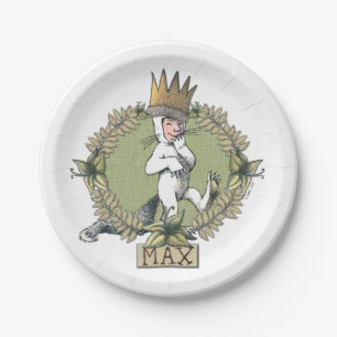 Waar de wilde dingen zijn   Max Badge Papieren Bordje