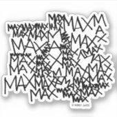 Waar de wilde dingen zijn | Max. herhaling Sticker (Voorkant)