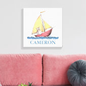 Waar de wilde dingen zijn | Max Sailing Canvas Afdruk (Insitu (Woonkamer))