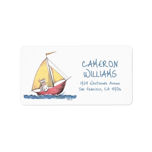 Waar de wilde dingen zijn | Max Sailing Etiket (Voorkant)