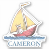 Waar de wilde dingen zijn | Max Sailing Sticker (Voorkant)