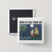 Waar de wilde dingen zijn | Scène 2 Vierkante Button 5,1 Cm (Voorkant /achterkant)