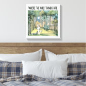 Waar de wilde dingen zijn | Scène 4 Canvas Afdruk (Insitu (Slaapkamer))