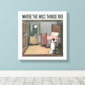 Waar de wilde dingen zijn | Scene 7 Canvas Afdruk (Insitu (Houten vloer))