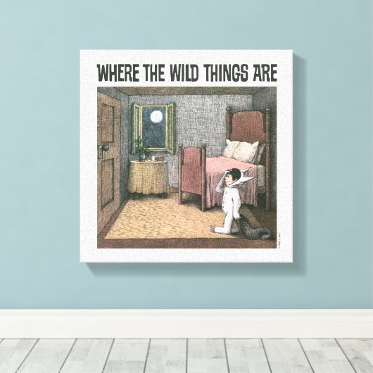 Waar de wilde dingen zijn | Scene 7 Canvas Afdruk (Insitu (Houten vloer))