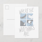 Waar de wilde dingen zijn | Square Graphic Briefkaart (Voorkant / Achterkant)