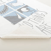 Waar de wilde dingen zijn | Square Graphic Sherpa Deken (3/4)