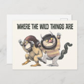 Waar de wilde dingen zijn | Twee wilde dingen Briefkaart (Voorkant / Achterkant)