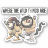 Waar de wilde dingen zijn | Twee wilde dingen Sticker (Voorkant)