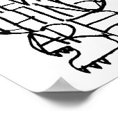 Waar de wilde dingen zijn | Wild Thing Sketch Poster (Hoek)